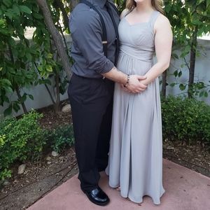 Azazie bridesmaids dress size: A8 color: Silver